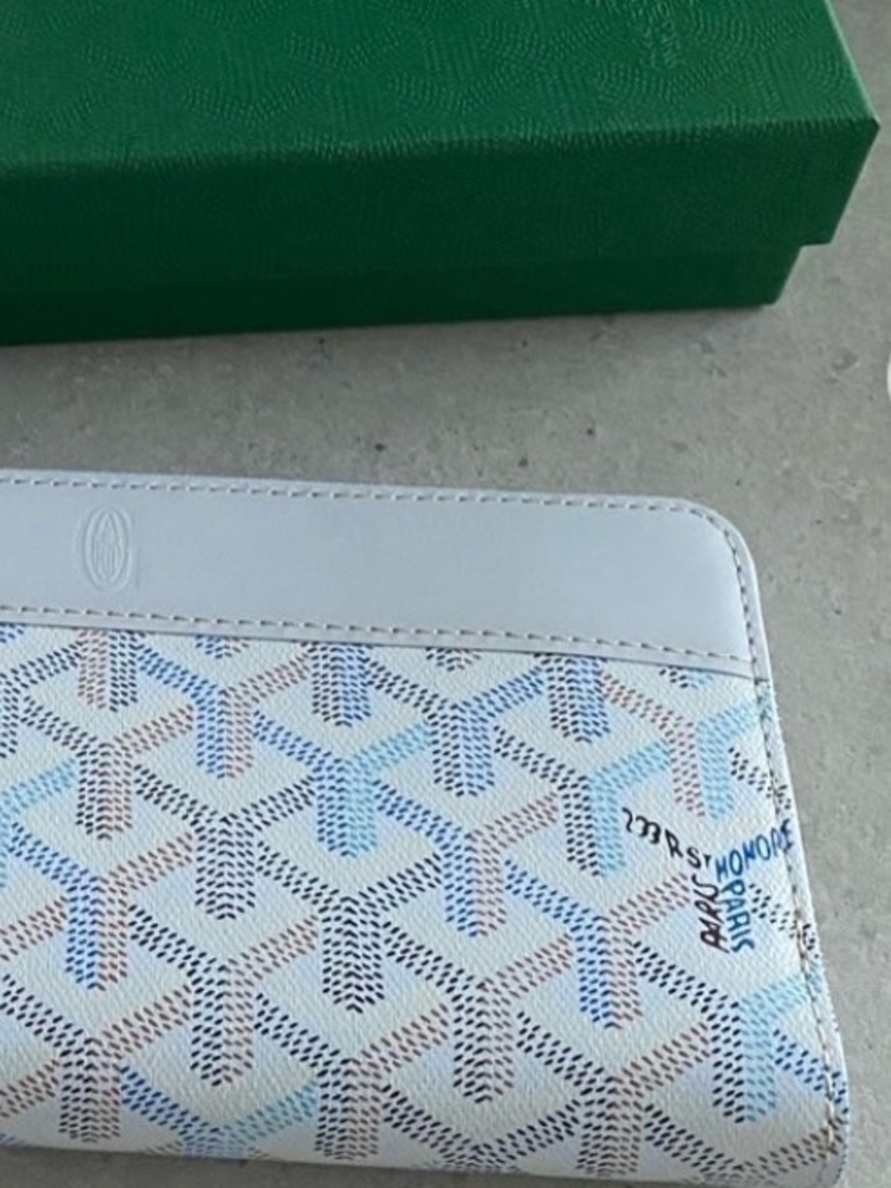 Goyard Polar Blue Matignon GM wallet - Picture 3 of 6